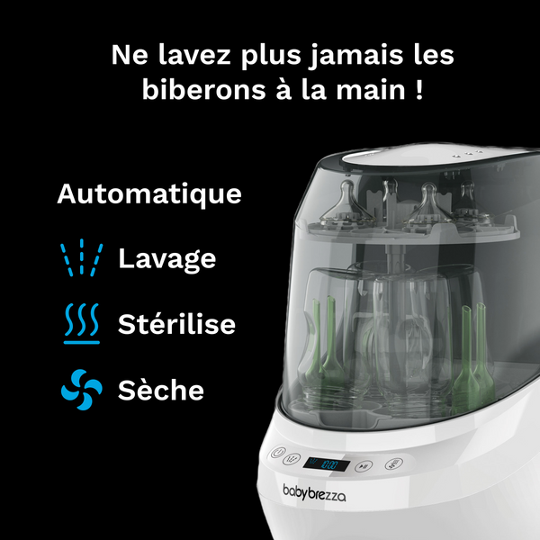 Stérilisateur Et Séchoir Pour Biberons 4 En 1 - Lave, Stérilise, Sèche Automatiquement Et Chauffe Le Lait